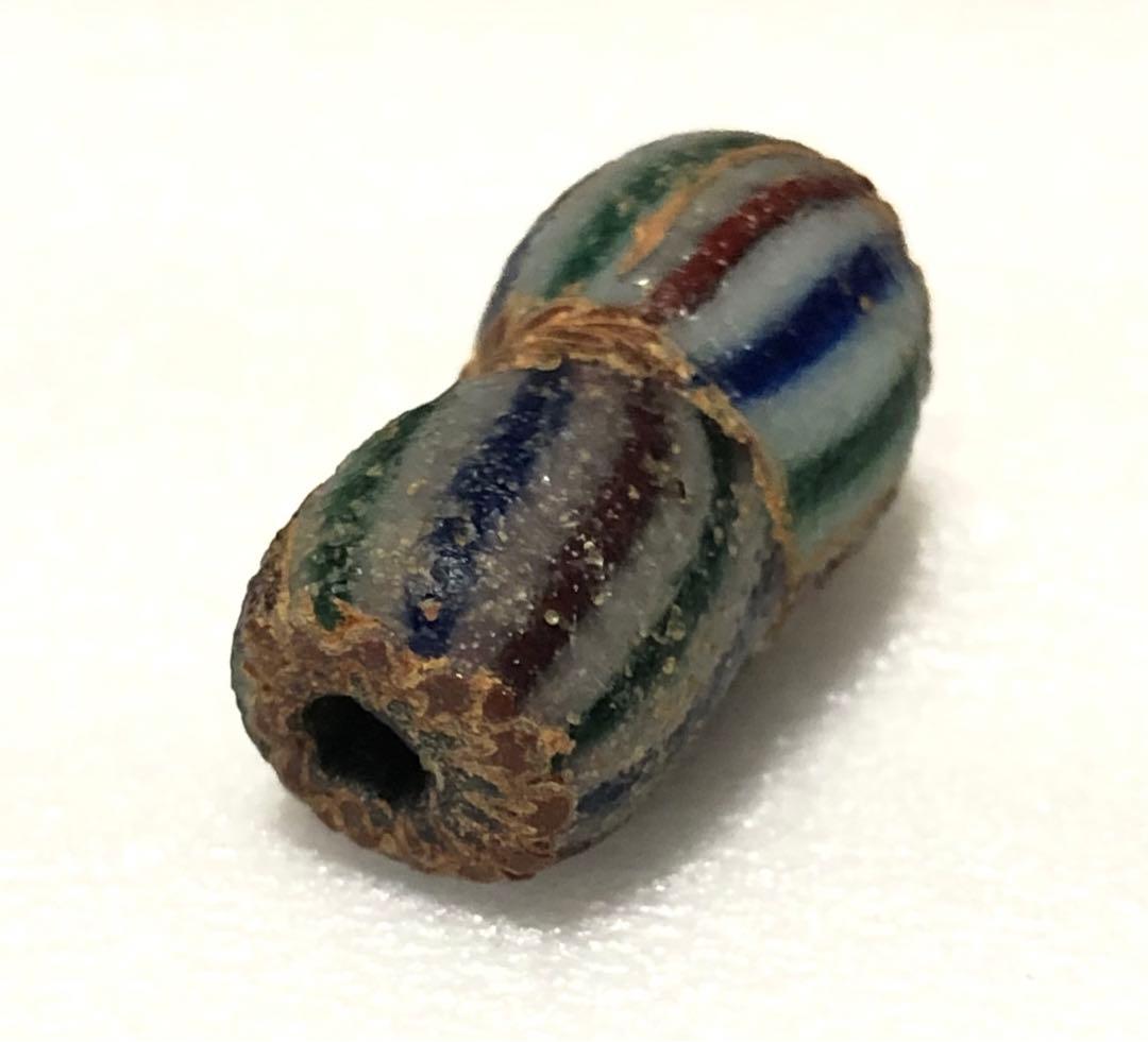 とんぼ玉　シェブロン　ストライプ　ヴェネチア