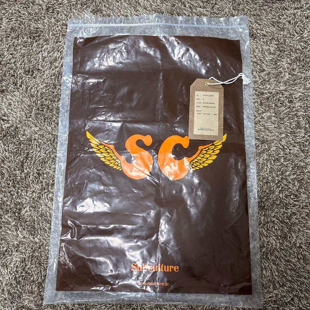 トップス subculture BLOCK CHECK SHIRT / BLACK