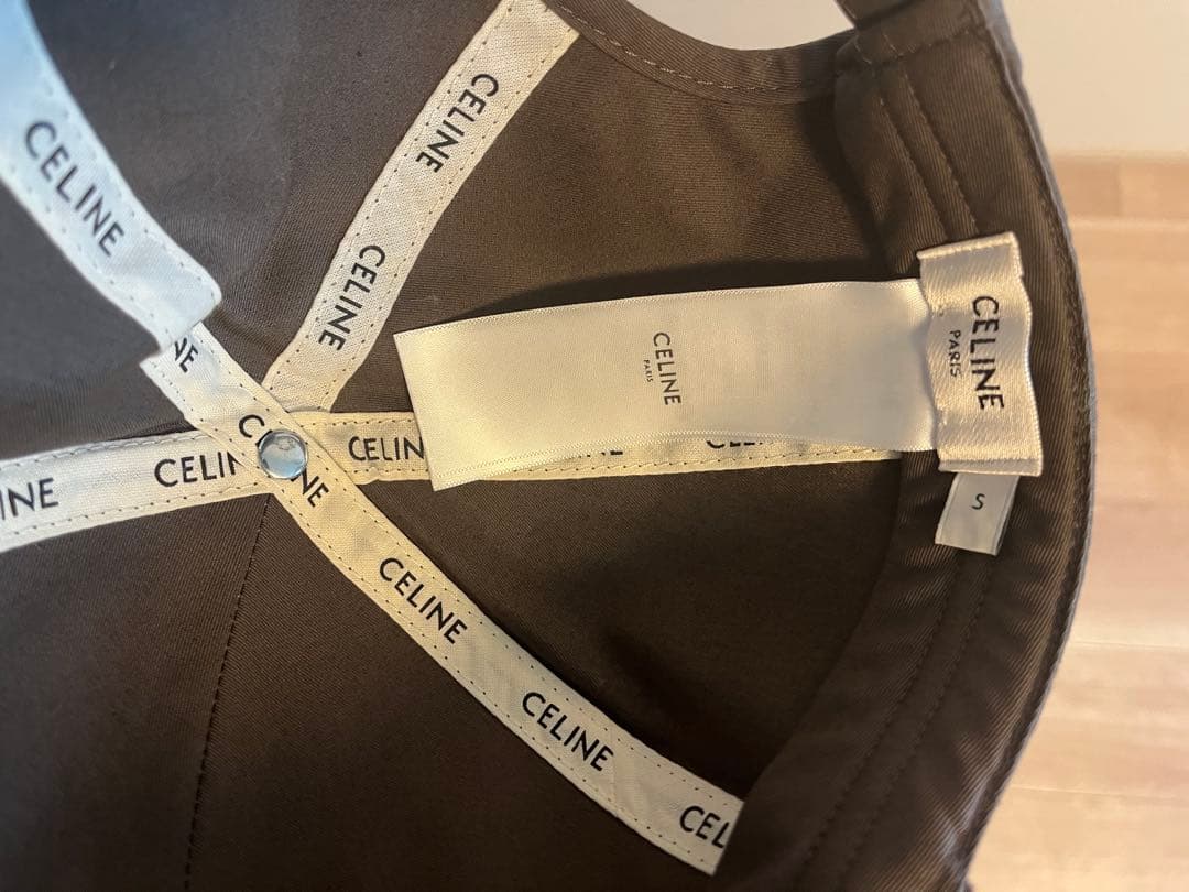 極美品　セリーヌ　トリオンフ　ベースボールキャップ　sサイズ