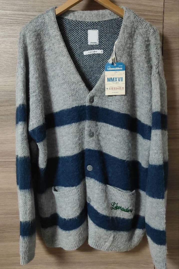 新品未使用タグ付きliberaiders モヘアニット カーディガン Lサイズ