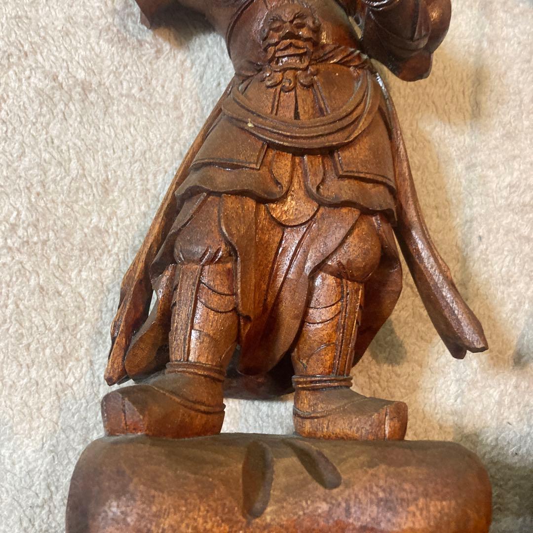 仏教工芸品　時代彫刻　一刀彫　極上彫　木彫仏像