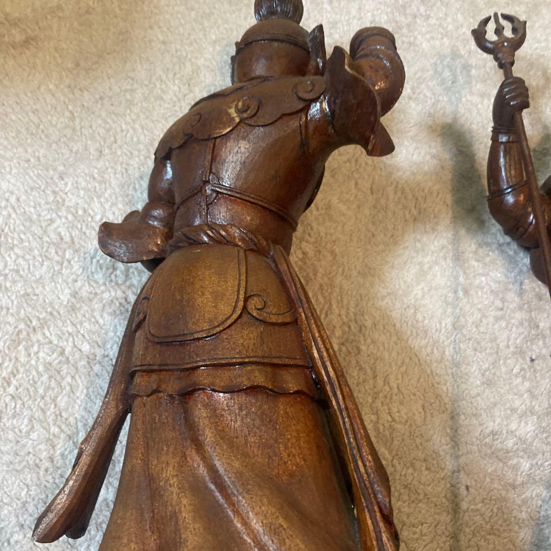 仏教工芸品　時代彫刻　一刀彫　極上彫　木彫仏像