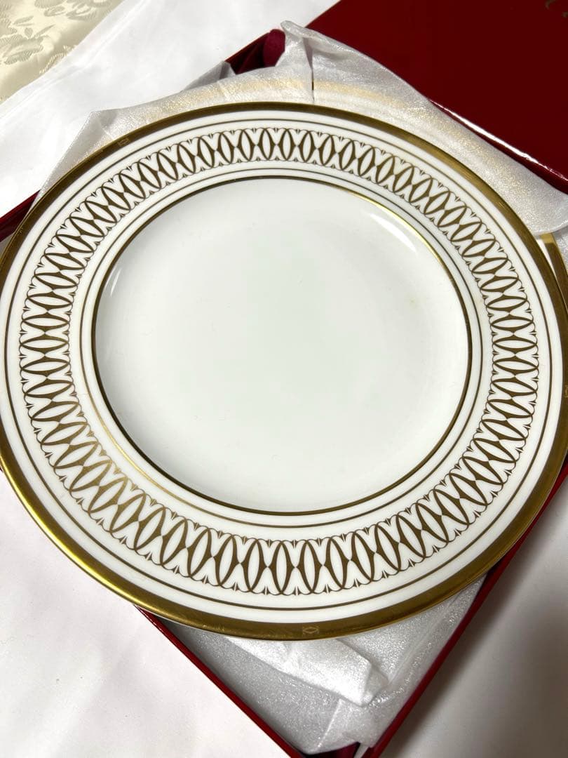 お値下げ【カルティエ】金彩ディナー皿　27センチ5枚セット　発送平日のみ