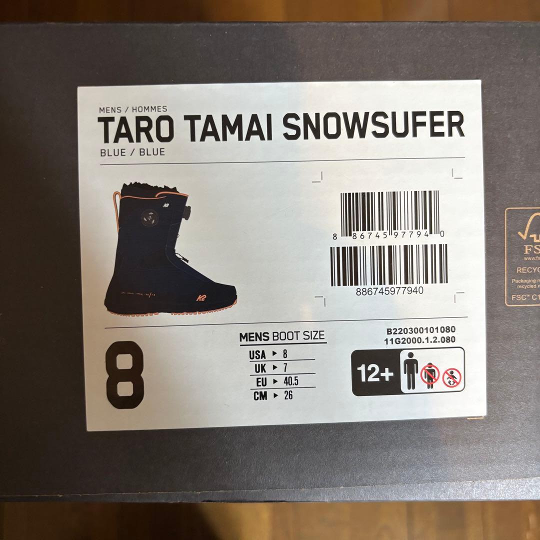 K2 TARO TAMAI SURFER TT スノーサーファー US8