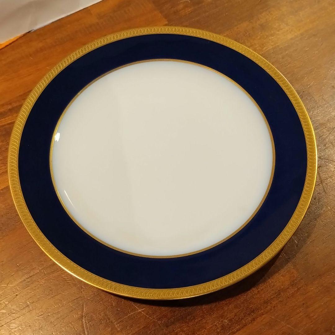 大倉陶園　瑠璃　エンボス 皿　プレート　約25.8cm 6枚