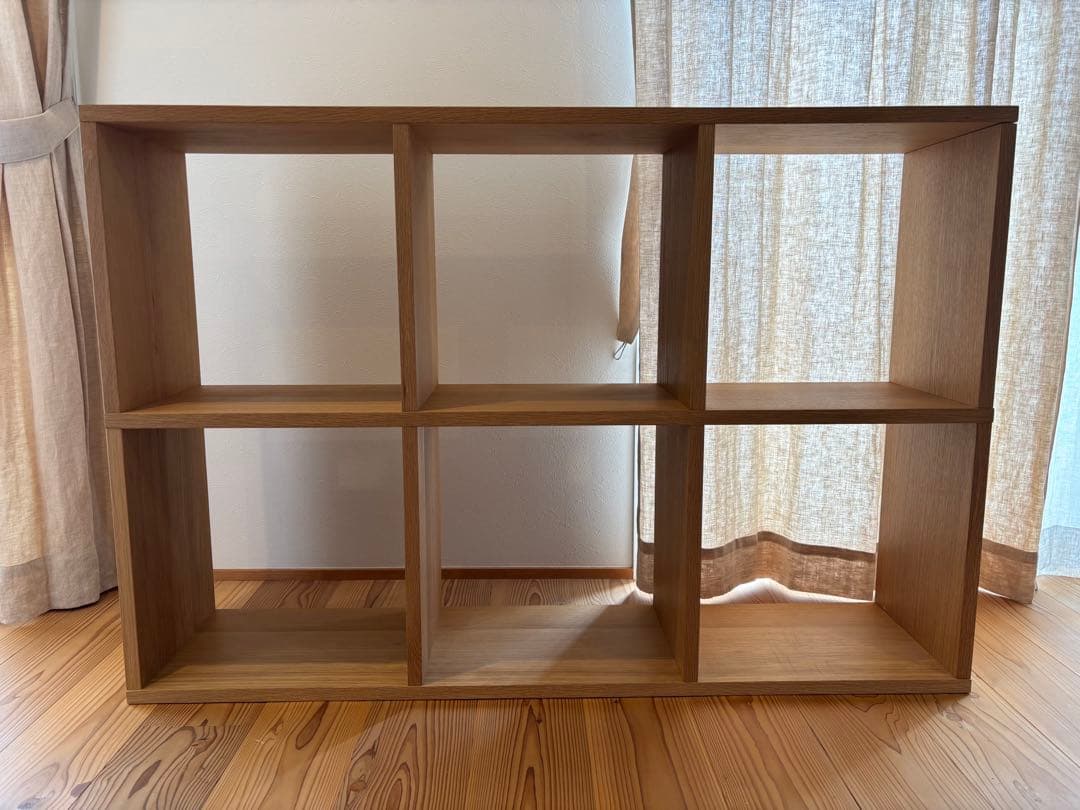 無印良品　スタッキングシェルフ　オーク