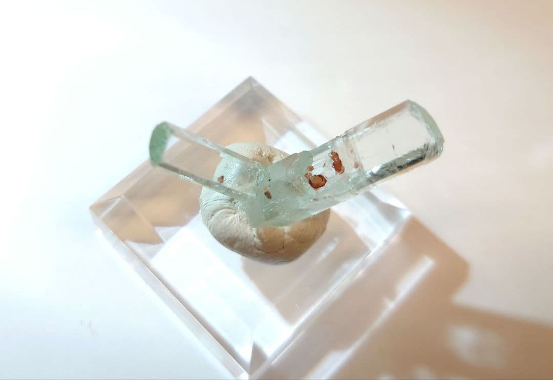 パキスタン産　アクアマリン　スペサルティンガーネット　共生