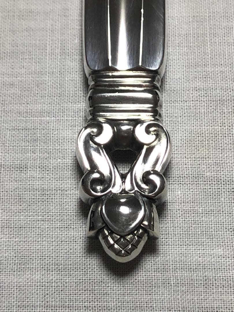 美品 ジョージジェンセン ACORN ディナーナイフ STERLING ②