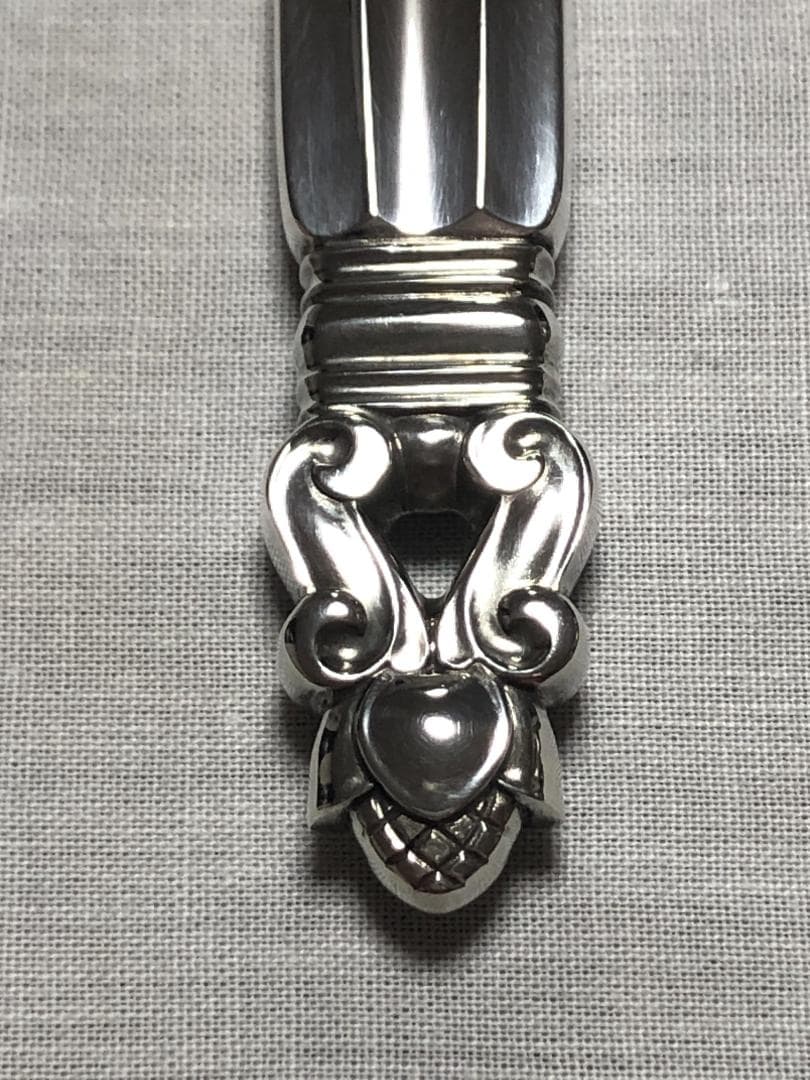 美品 ジョージジェンセン ACORN ディナーナイフ STERLING ②