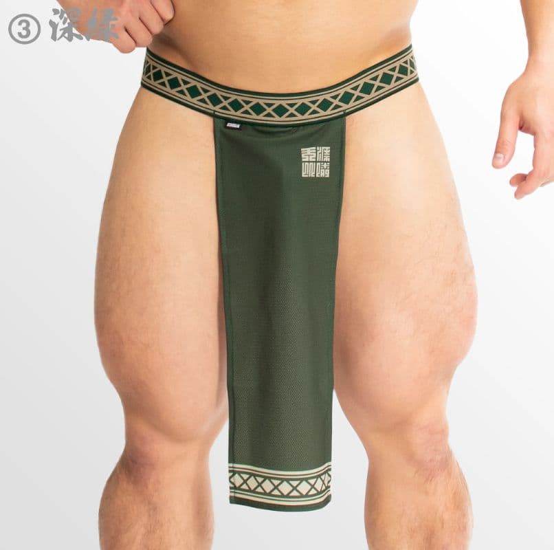 EGDE 『天涯比隣』 ハーネス/褌/ジョックストラップ 3点 深緑