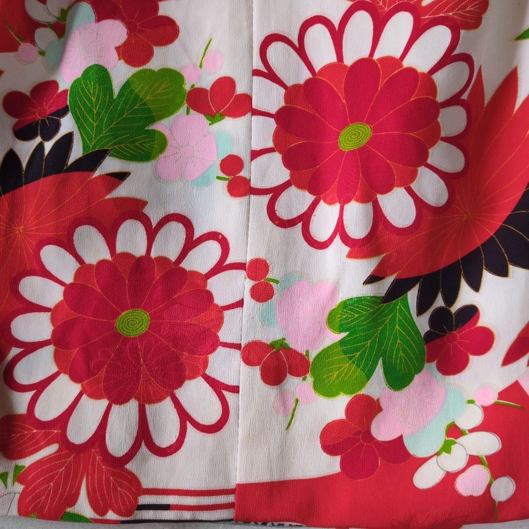 七五三３歳女の子正絹手作りの被布（中綿無し）