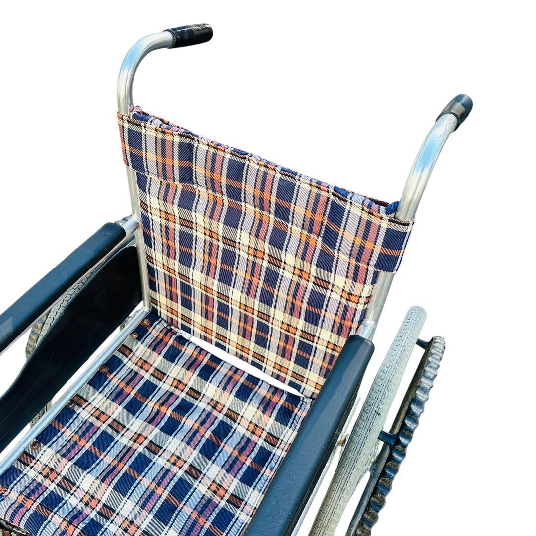 松永製作所　AR-100 自走用 車椅子 チェック柄