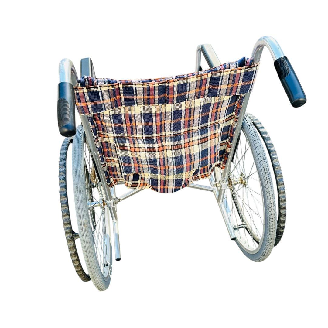 松永製作所　AR-100 自走用 車椅子 チェック柄