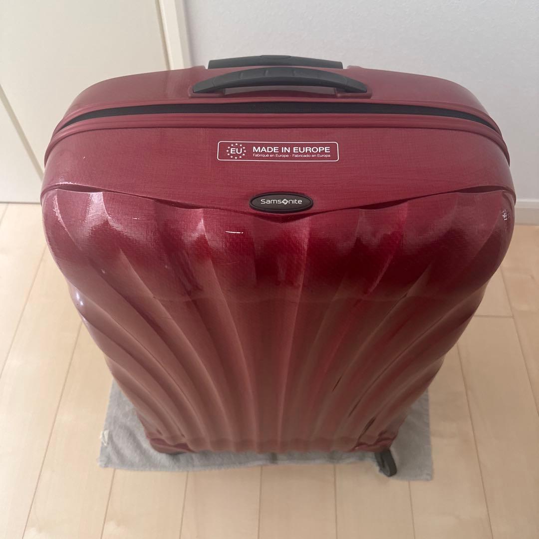 中古　サムソナイト　スーツケース　Lサイズ　赤