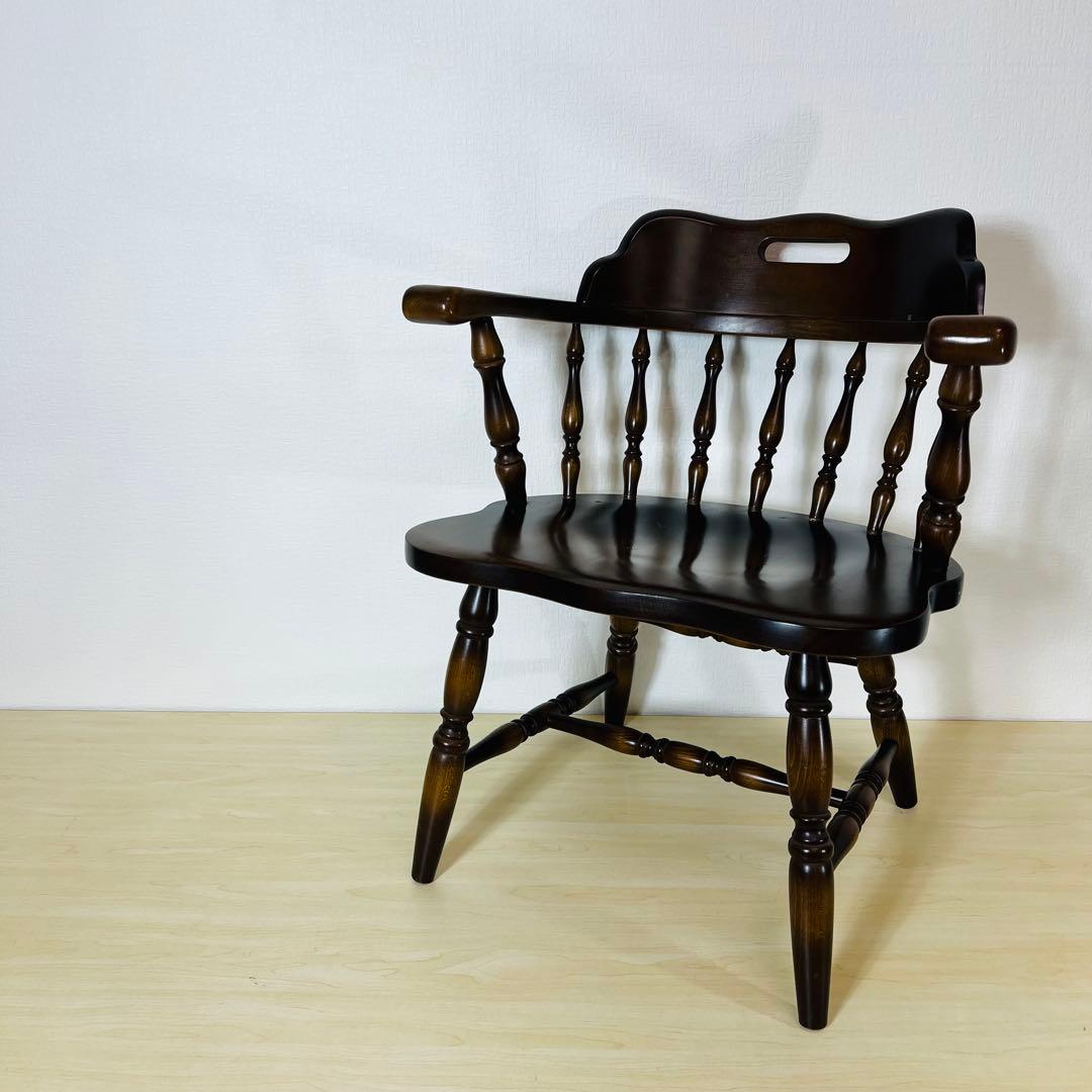 飛騨産業 キツツキ ダイニングチェア アンティーク イス 椅子 アームチェア