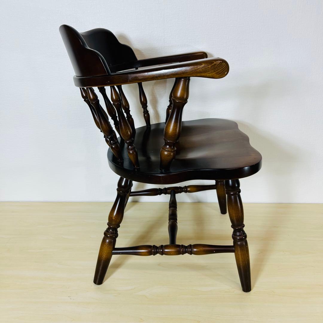 飛騨産業 キツツキ ダイニングチェア アンティーク イス 椅子 アームチェア