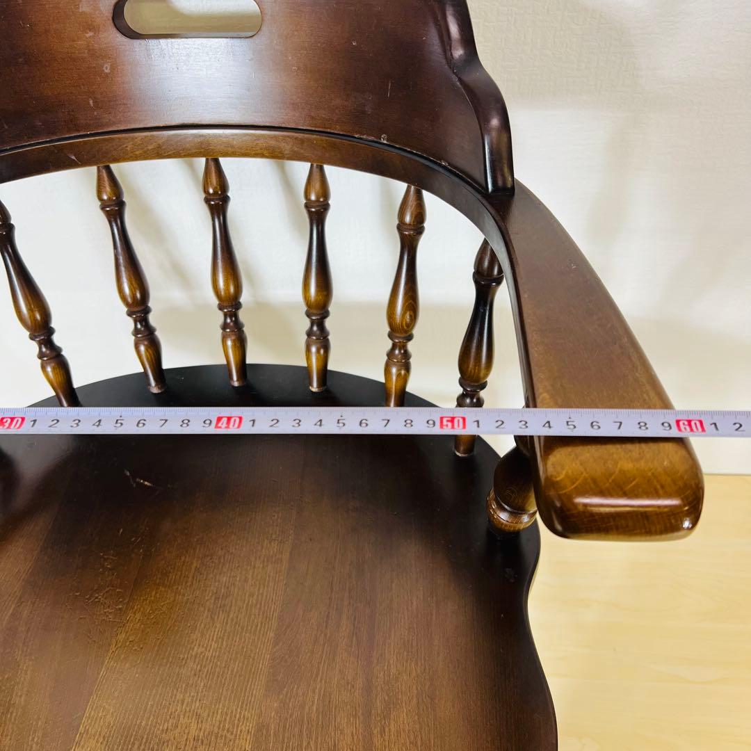 飛騨産業 キツツキ ダイニングチェア アンティーク イス 椅子 アームチェア