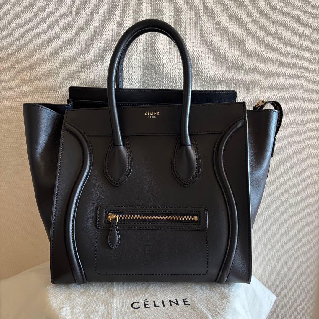 CELINE セリーヌ　ラゲージ　ミニ　ブラック
