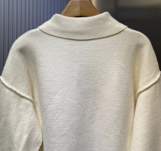 ❤ AMI PARIS ホワイト ニット セーター ポロニット M