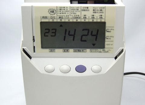 ★美品 清掃済SEIKO タイムレコーダー QR-430 + 新品カード20枚