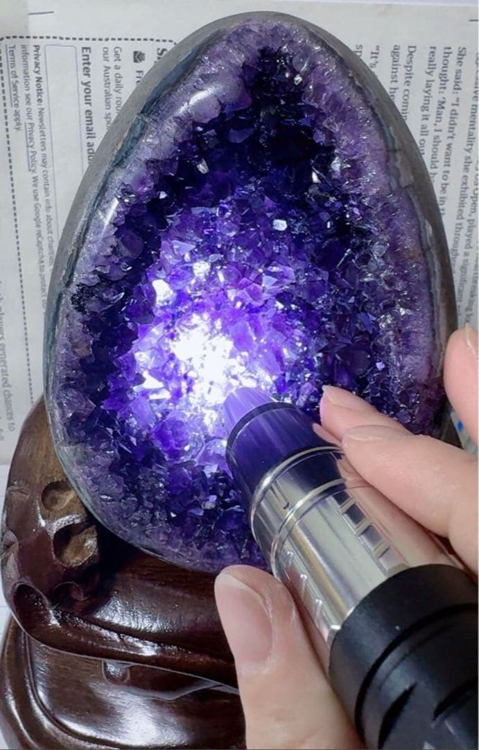 MY SS-0191本物保証 高品質 天然水晶 恐龍卵 金銭運　アメジスト