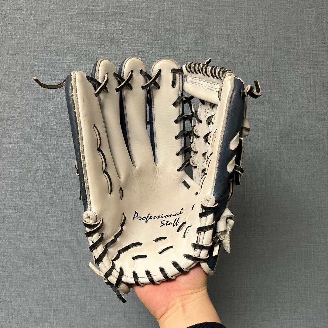 1101 ミヤマ 型抜群 極美品 即戦力 硬式兼軟式 外野手用グローブ 左投げ