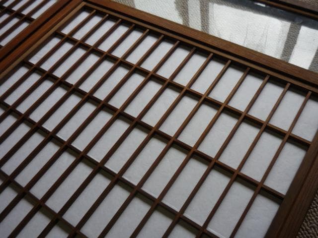 衝立・間仕切り　パーテーション　屏風　ガラス入り