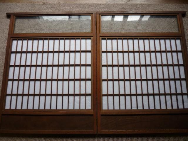 衝立・間仕切り　パーテーション　屏風　ガラス入り