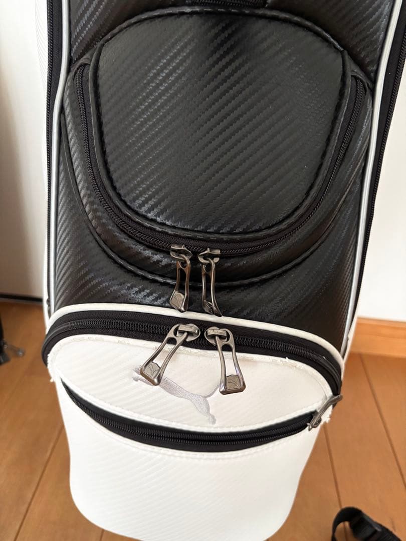 PUMA プーマ コア キャディバッグ ホワイト/ブラック 9.0型