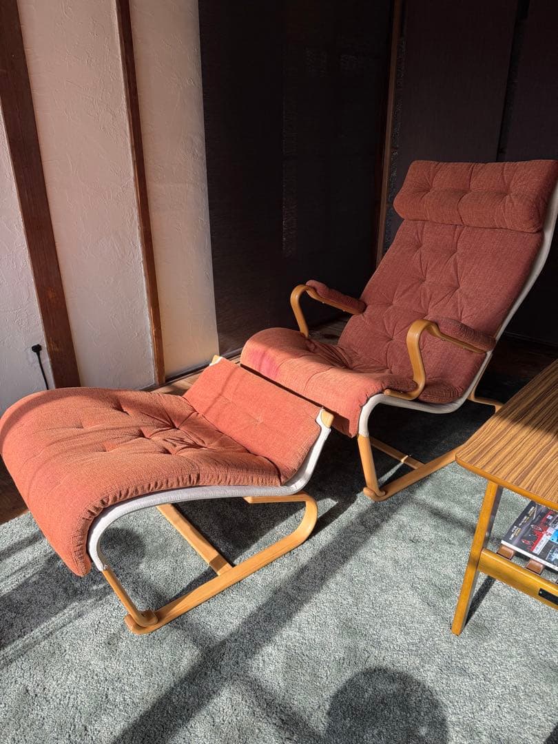 天童木工　BRUNO MATHSSON 1人掛け (オットマン別)