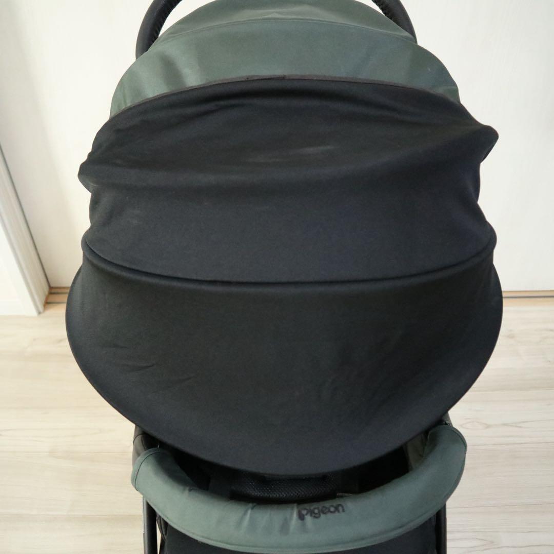 ベビーザらス限定★ピジョン ビングル BB3 ベビーカー サンシェード付 マリモ