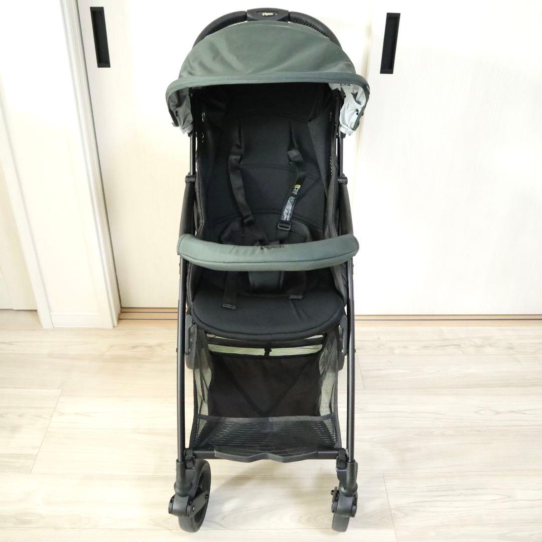 ベビーザらス限定★ピジョン ビングル BB3 ベビーカー サンシェード付 マリモ