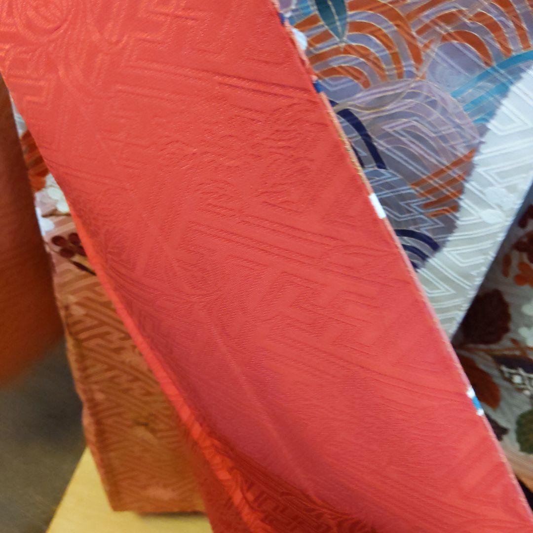 456 アイボリー　古典柄　正絹振袖7点フルセット　成人式卒業式謝恩会結婚式