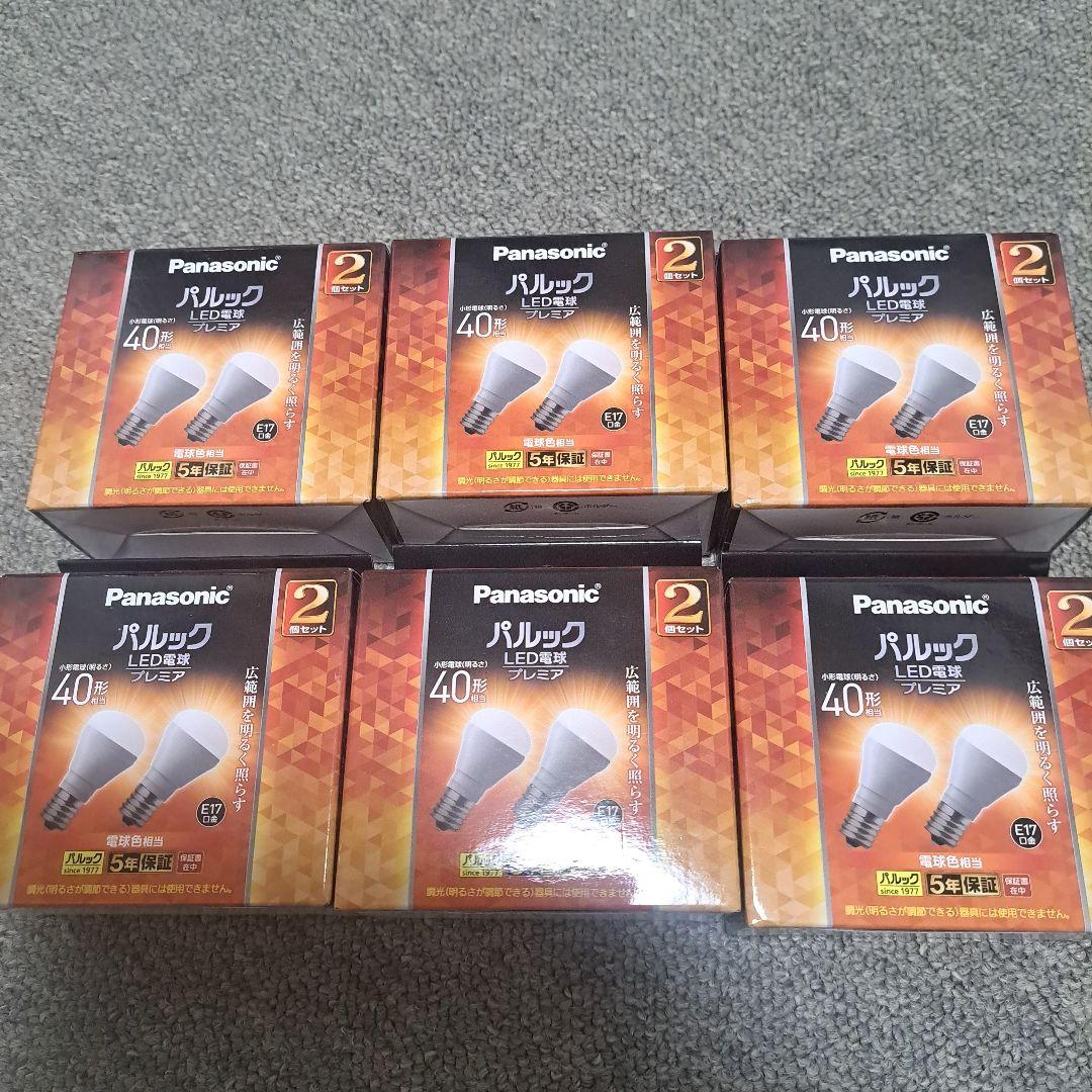 Panasonic LED電球 40W相当 E26 6個セット
