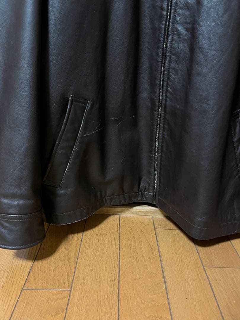 00s oldgap レザージャケット　ダークブラウン　XL