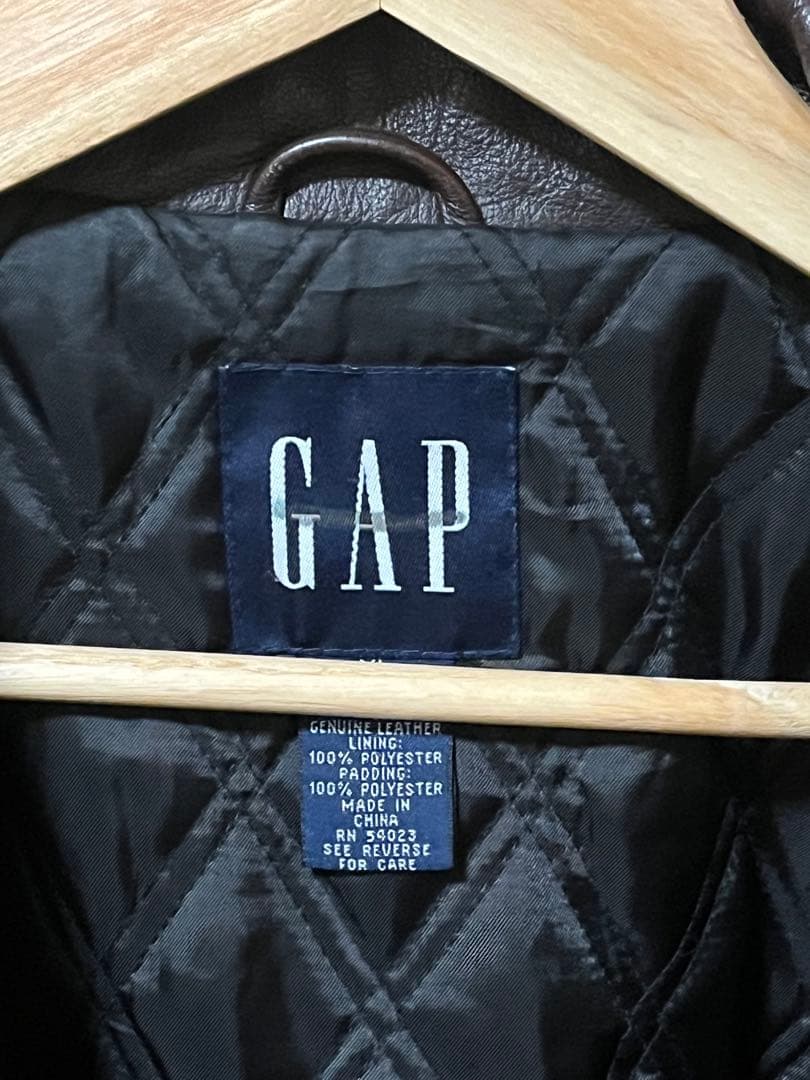 00s oldgap レザージャケット　ダークブラウン　XL