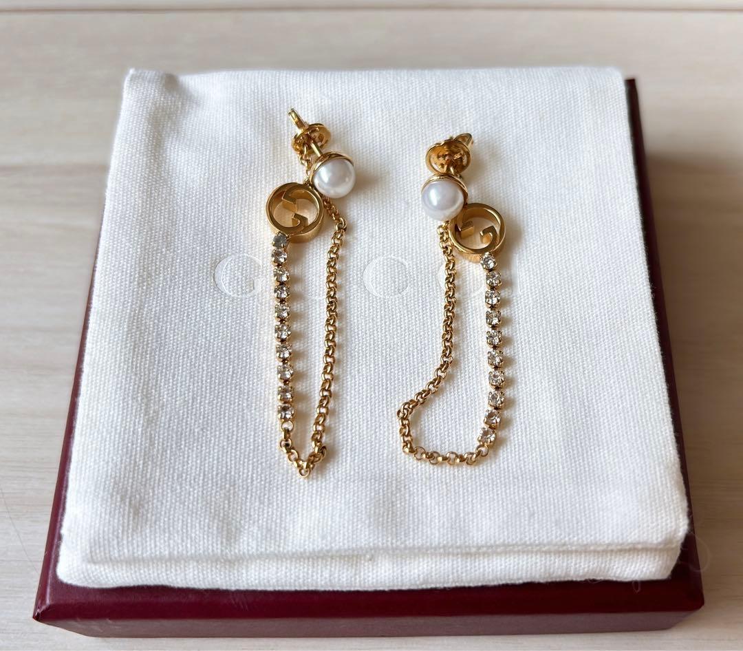 ＊GUCCI＊ブロンディ＊クリスタルカスケードピアス＊