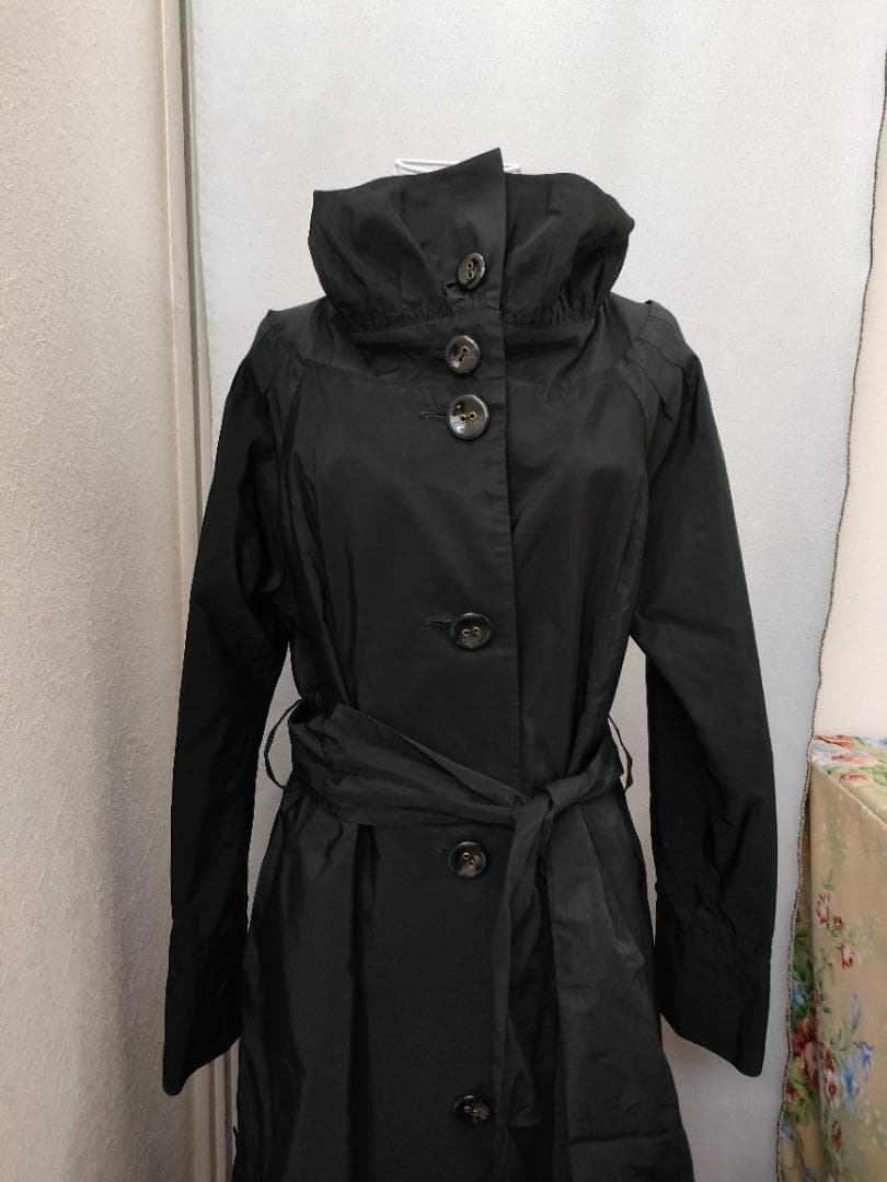 リツコシラハマ　ブラック　ロングコート