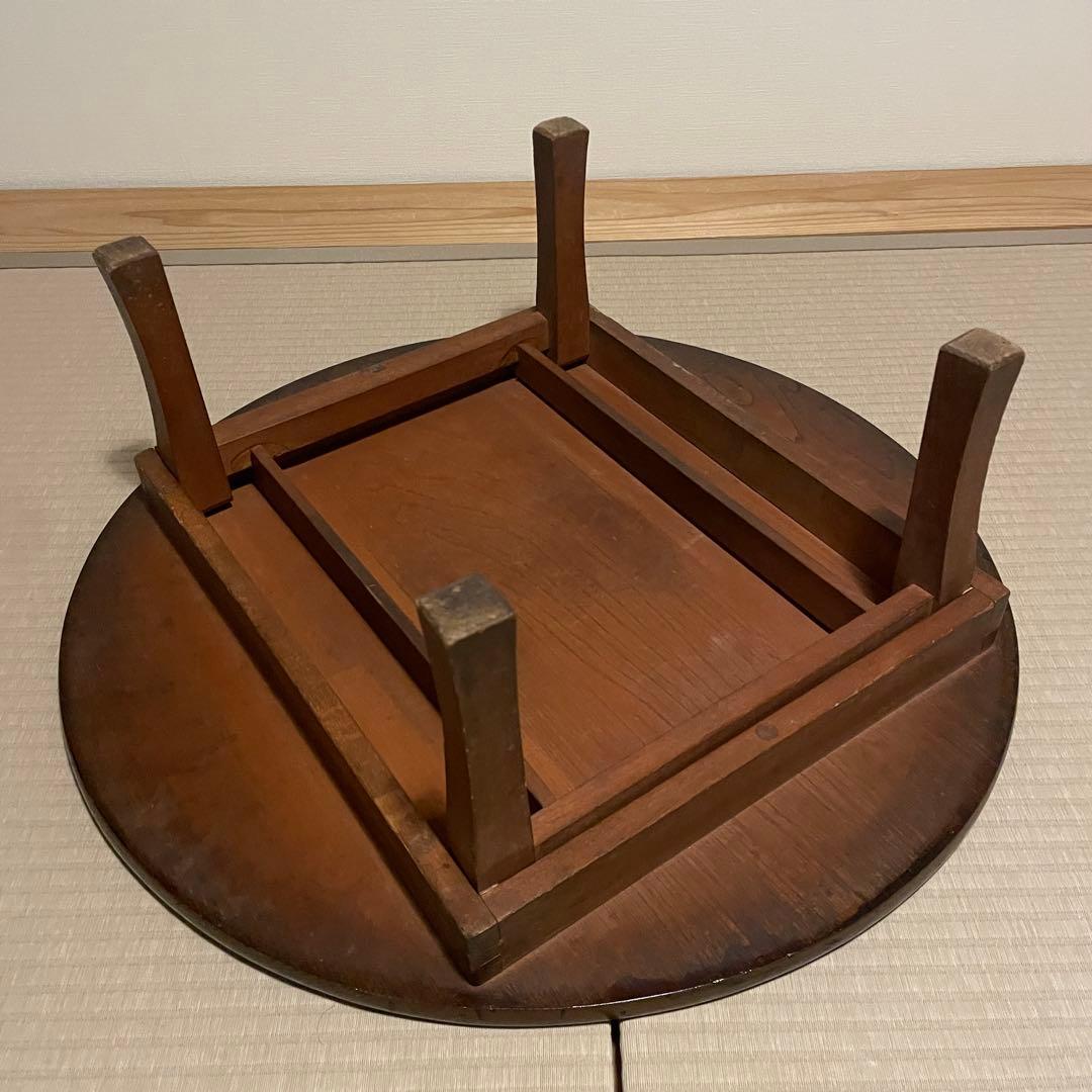 昭和レトロ　ちゃぶ台　直径約63.5cm