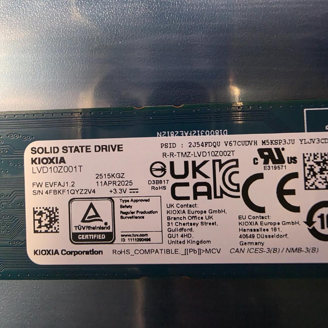 KIOXIA EXCERIA PLUS G4 1TB 内蔵型SSD【未使用品】