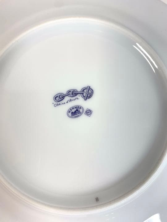 エルメス　シェーヌダンクル　丸皿2枚&スクエアプレート1枚セット