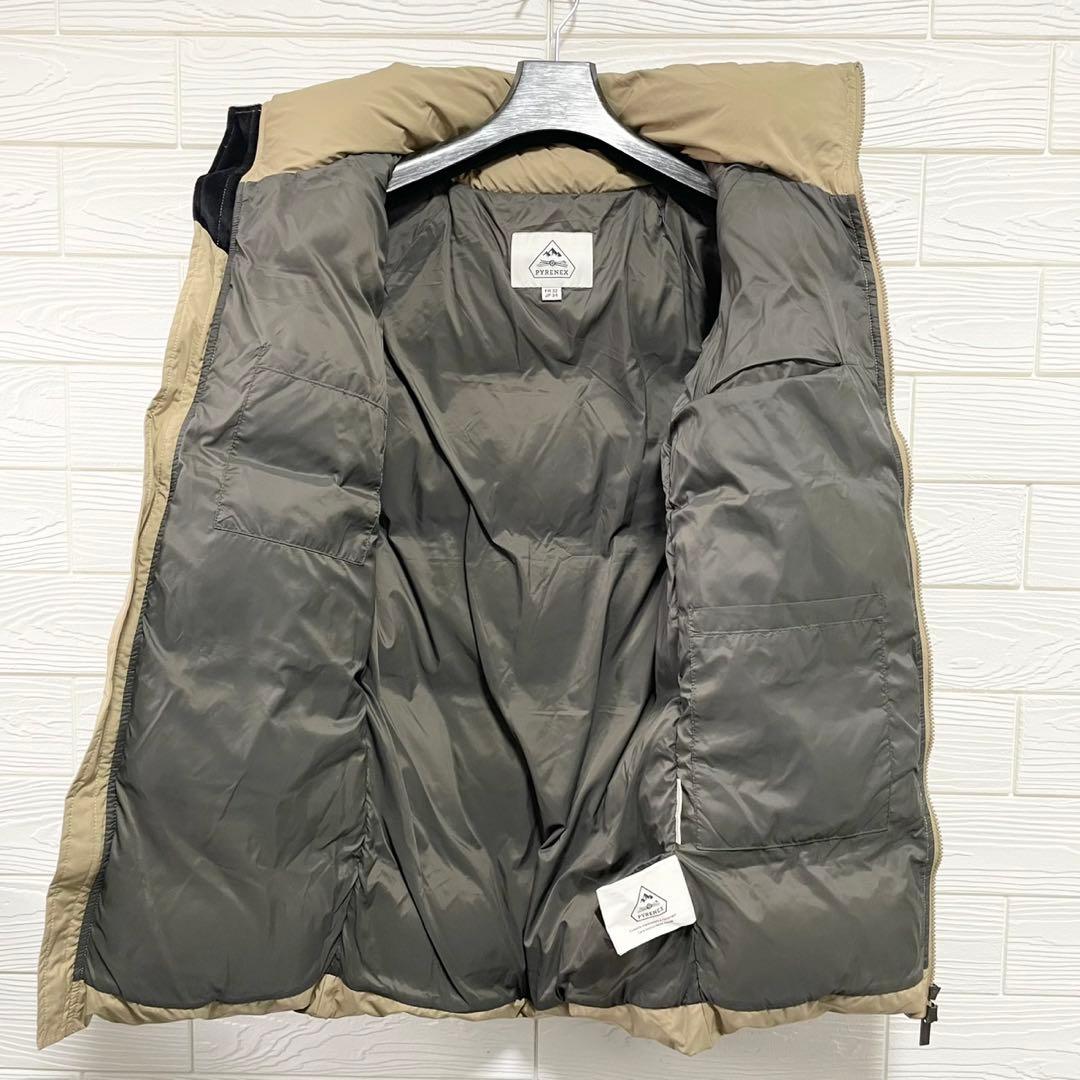 美品 PYRENEXピレネックスBARROW ダウンコート ベージュ 34