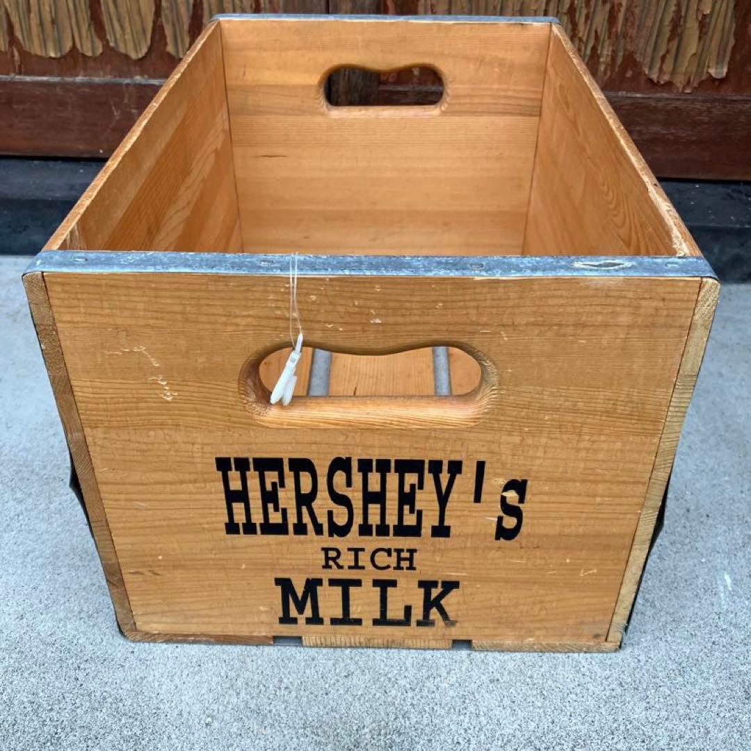 HERSHEY’S MILK ビンテージ 木箱 ウッドボックス レトロ