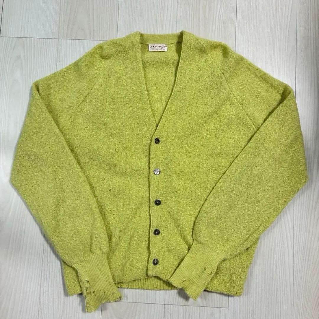 【60s vintage】LORD JEFF アルパカ カーディガン USA製