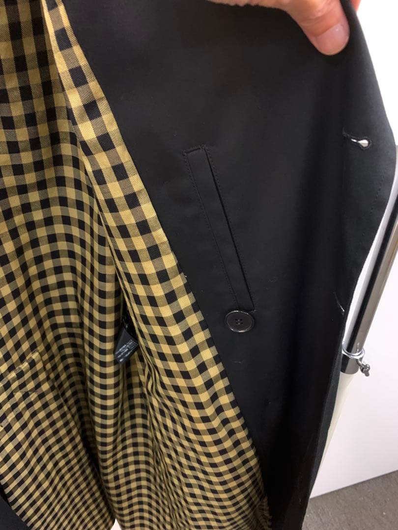 サンローランブラック トレンチコート ロング丈エディスリマン 38サイズ