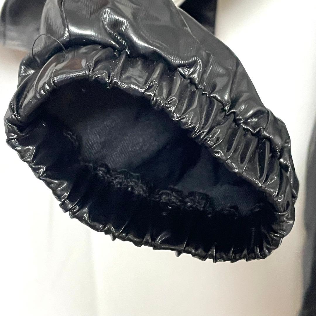 NIKE ナイロンエナメルプルオーバーシャツ 刺繍ロゴ 野球ピステ 黒 M