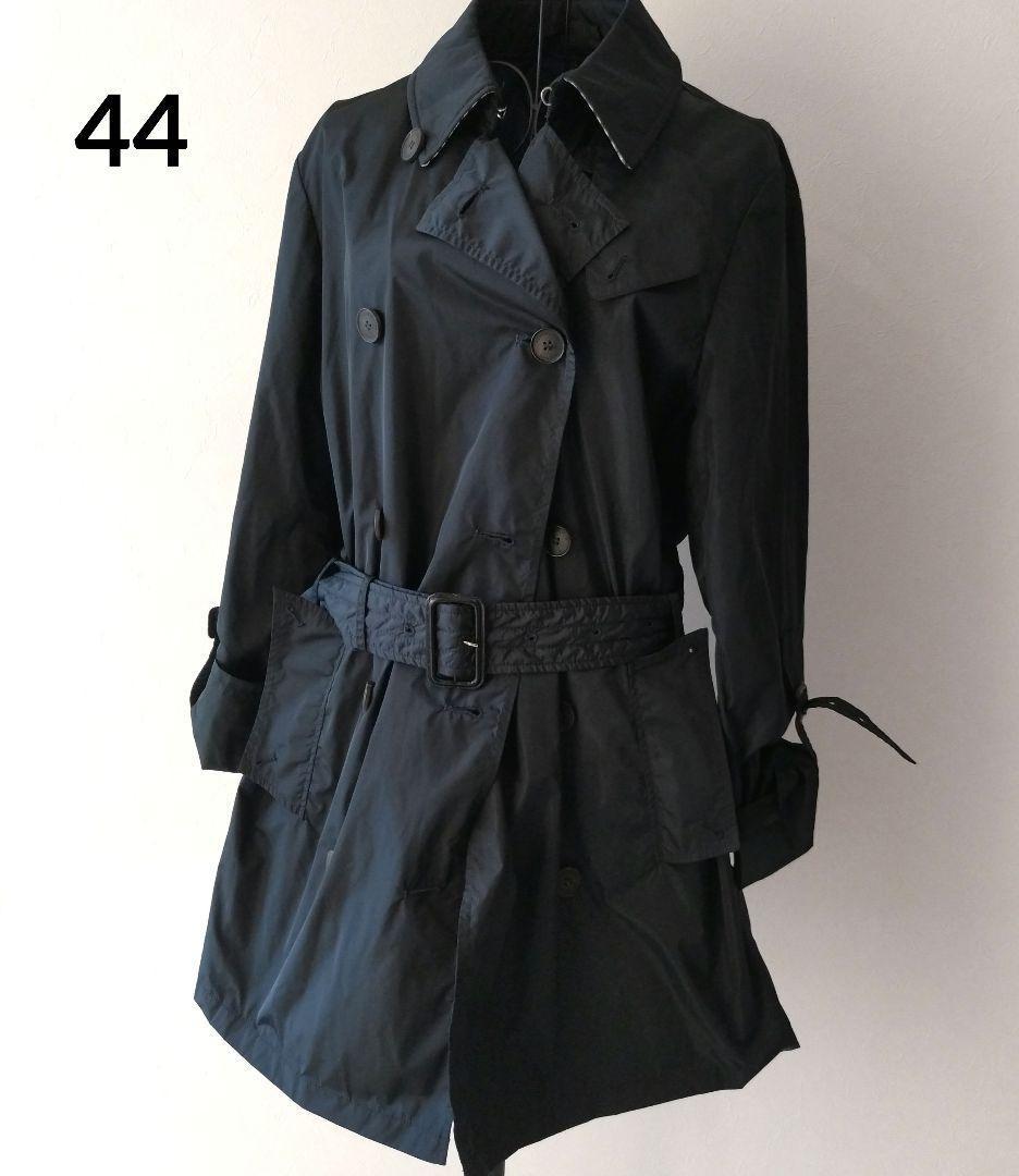 美品♡アクアスキュータム レディース トレンチコート ネイビー 44 XL