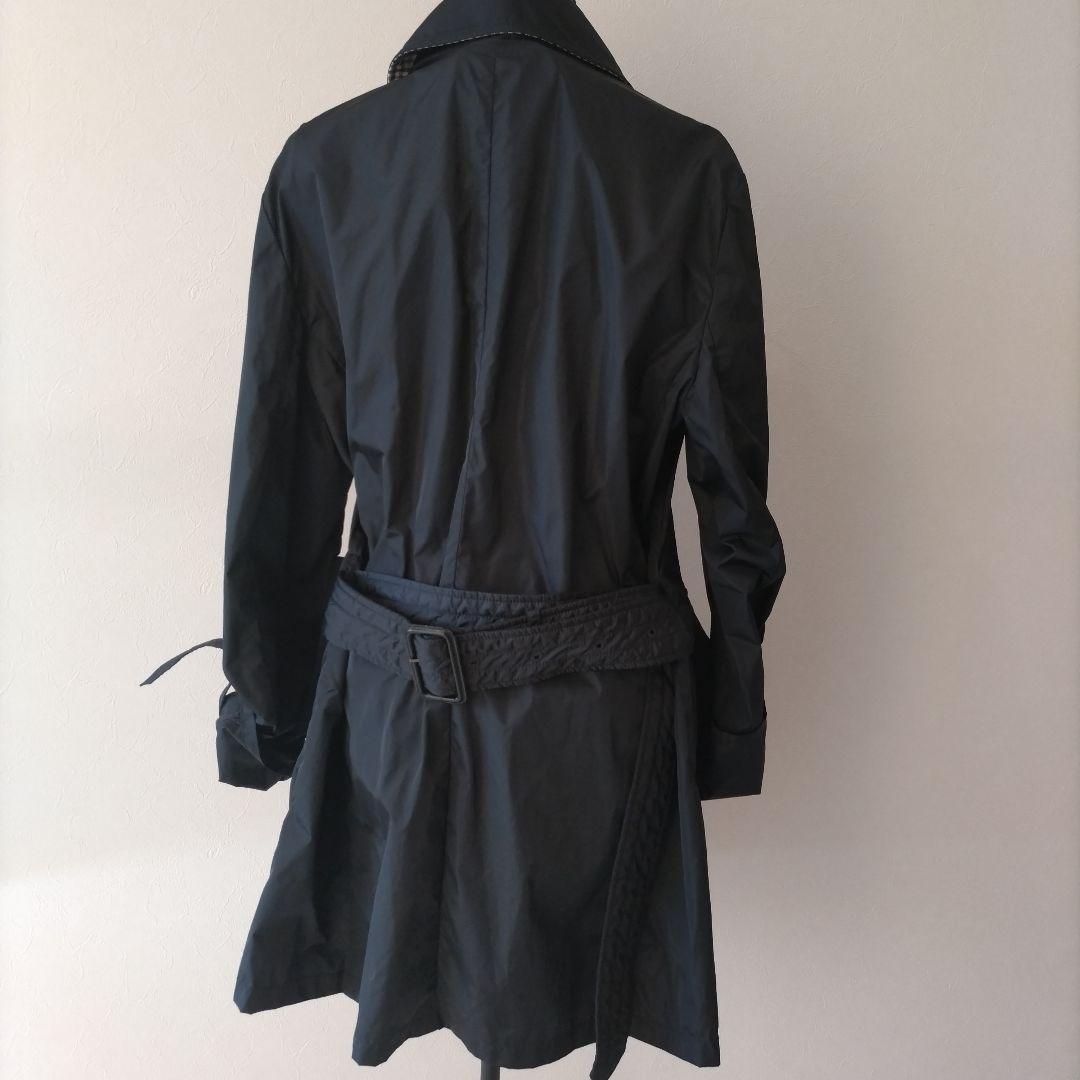 美品♡アクアスキュータム レディース トレンチコート ネイビー 44 XL