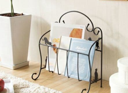 要問い合せ♥️愛する黒猫ちゃん♥️猫グッズ　ねこ　マガジンラック　本収納　ラック