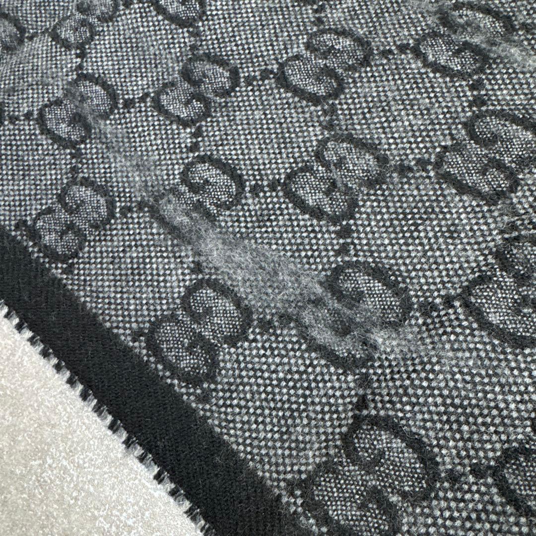 GUCCI グッチ GG柄 リバーシブル マフラー ストール ショール